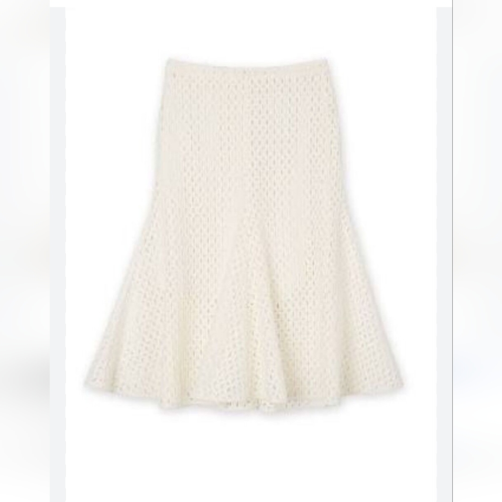ETC Embroidered silk skirt